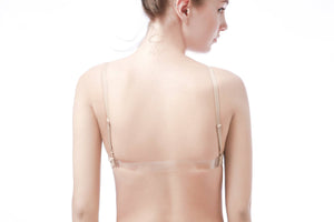 The Mahalia by NeauxLa Dancewear Nude Dance Bra with clear back strap