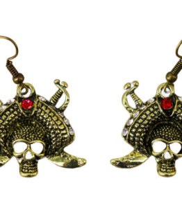 68612 SKULL AND SWORD EARRINGS (625)