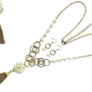 CNE6007 PEARL TASSEL NECKLACE (625)